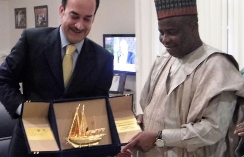 Kuwaiti Ambassador with Gov. Tambuwal