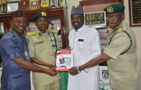 CG NPS Jaafar Ahmed and DCG Shehu Kangiwa with YAShuaib and Ewache of the Economic Confidential