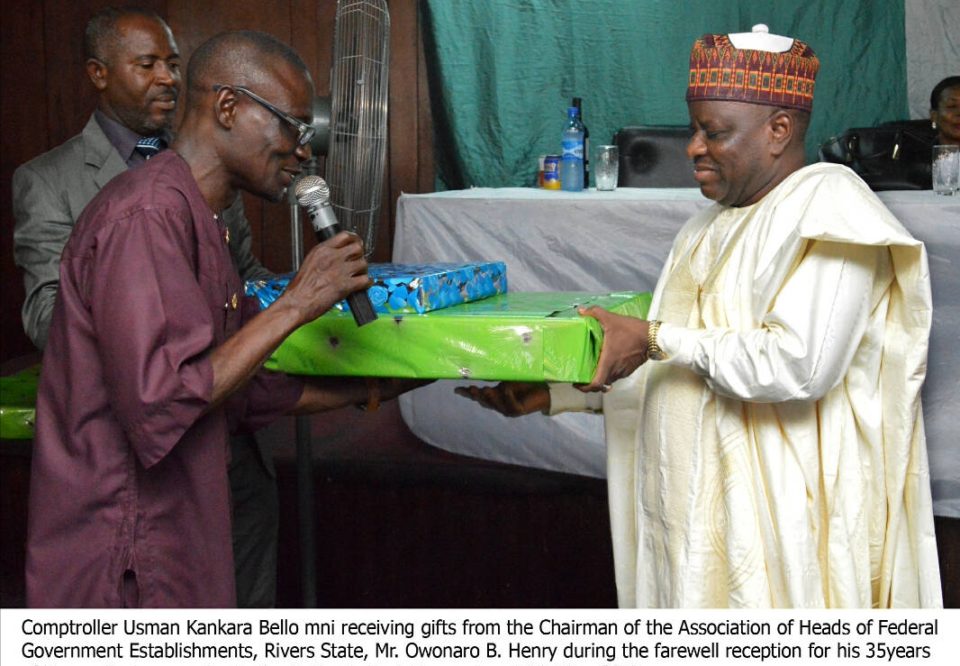 Customs Donates Seized Rice to IDPs- Outgoing Comptroller Kankara