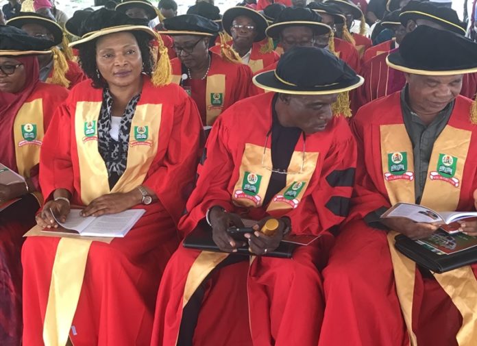 A cross section of NOUN Academic Officers during the inaugural lecture in Abuja