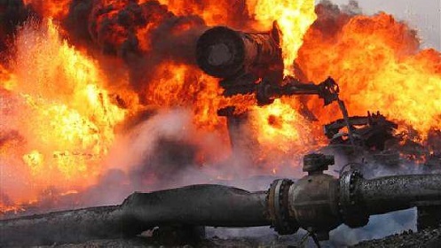 Oil thieves set Agip pipeline on fire in N/Delta<br />
<b>Deprecated</b>: strip_tags(): Passing null to parameter #1 ($string) of type string is deprecated in <b>/var/www/vhosts/economicconfidential.com/httpdocs/wp-content/themes/Newspaper/loop-single.php</b> on line <b>60</b><br />
Oil thieves set Agip pipeline on fire in N/Delta