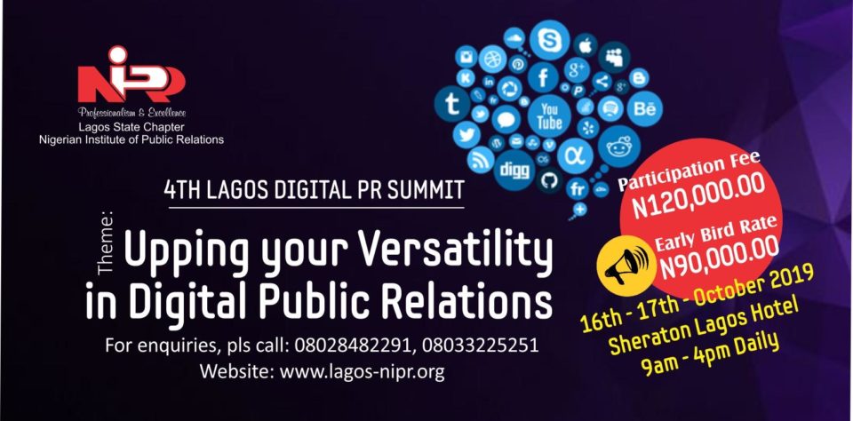 NIPR Lagos Hosts Digital PR Summit For Communicators