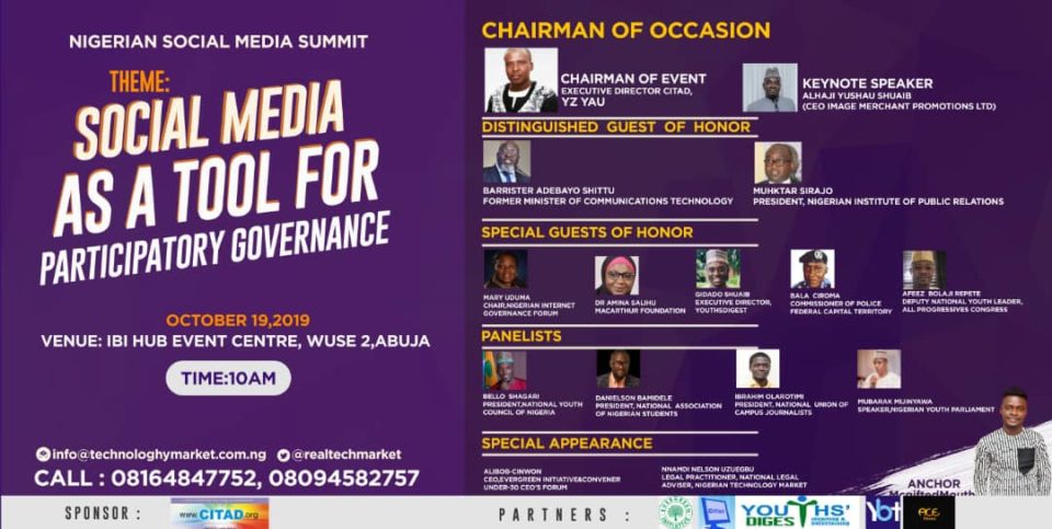 Nigerian Social Media Summit to Hold In Abuja