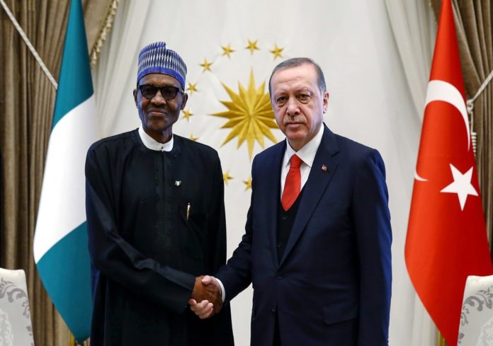President Muhammadu Buhari and The President Of Turkey, Recep Tayyip Erdogan