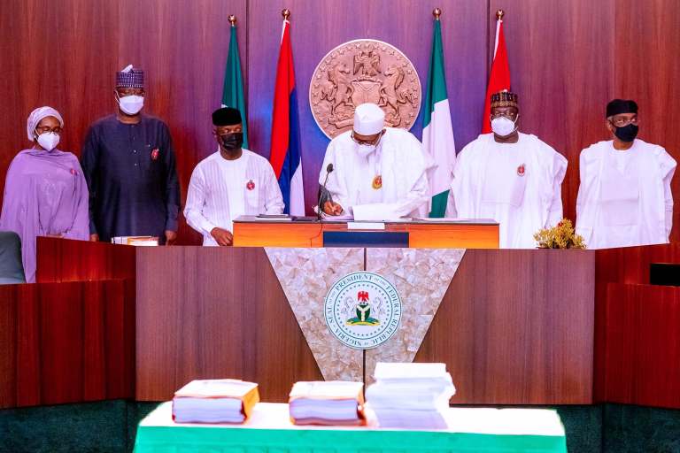 President Buhari Signs N13,588trn 2021 Budget