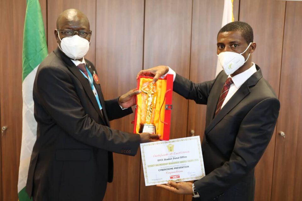 EFCC Wins Cybercrimes Prevention Award