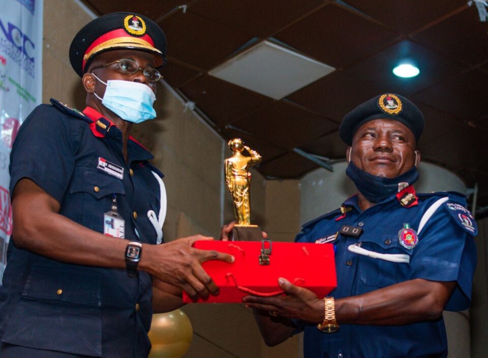 NSCDC Officials at SAEMA 2020 Awards