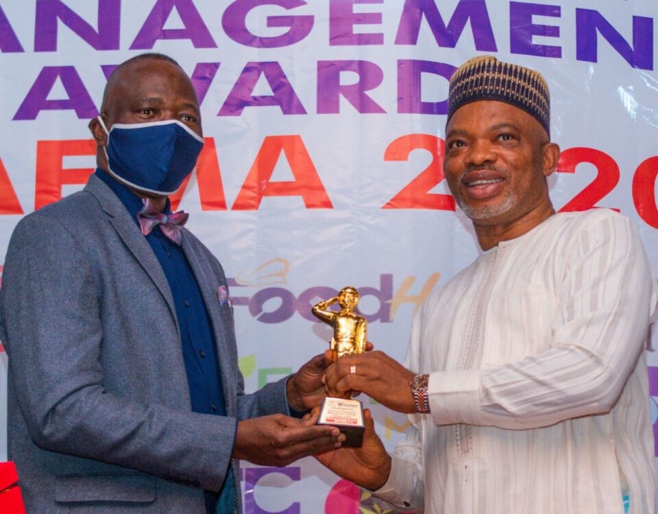 ACG Adewale Adeniyi FNIPR presents SAEMA Award to DSS Spokesperson, Dr Peter Afunanya