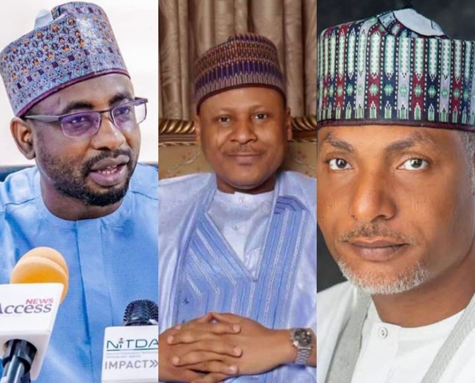 DG NITDA Kashif Inuwa, Blueprint Publisher Idris Malagi, Turaki of Ilorin Saliu Mustapha