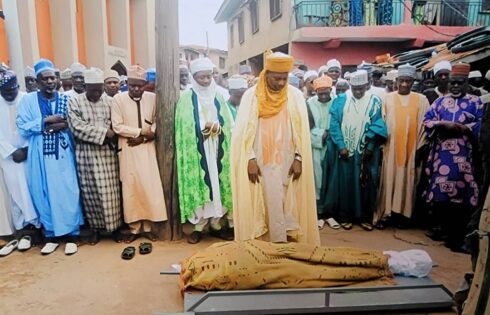 During The Prayers For Late Imam Agaka