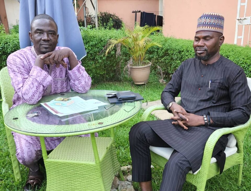 Mallam Yushau with Osun Governor's Spokesman, Ismail Omipidan