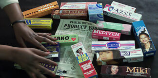 Harsh Creams Used For Skin Bleaching