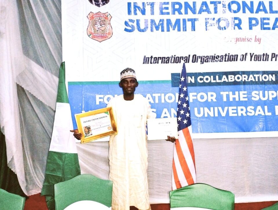 PRNigeria Reporter Bags Peace Campaigner, Sardauna Leadership Awards<br />
<b>Deprecated</b>: strip_tags(): Passing null to parameter #1 ($string) of type string is deprecated in <b>/var/www/vhosts/economicconfidential.com/httpdocs/wp-content/themes/Newspaper/loop-single.php</b> on line <b>60</b><br />
PRNigeria Reporter Bags Peace Campaigner, Sardauna Leadership Awards