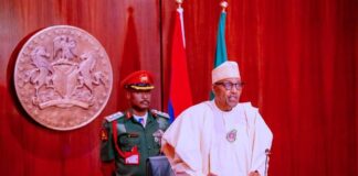 President Muhammadu Buhari speaking at the unveiling ceremony of the new naira notes