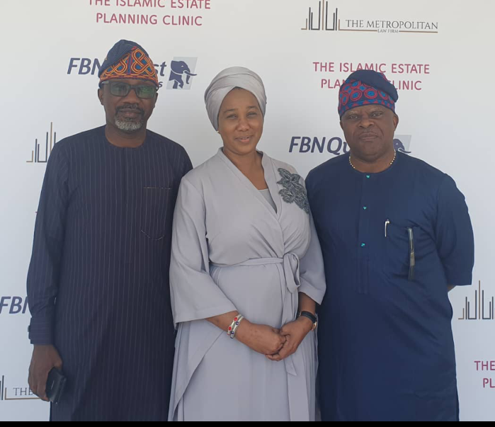 VP FBNQuest, Mr. Abimbola Ajinibi; Managing  Partner,  Metropolitan Firm, Ummahani Amim; Head, Marketing FBNQuest Babajide Fetuga,