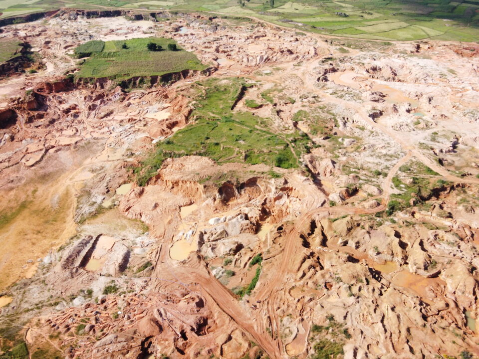 An abandoned mining site in the Barkin Ladi area of Plateau state