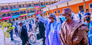President Muhammadu Buhari in Borno