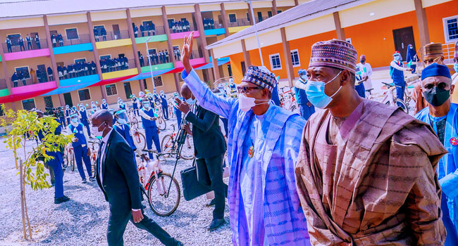 President Muhammadu Buhari in Borno