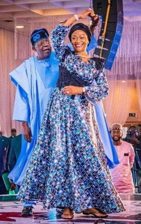 President Bola Ahmed Tinubu and wife, Oluremu Tinubu