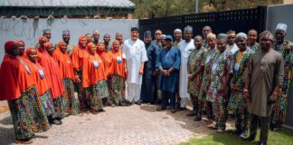 Senator Saliu Mustapha With Kwara State Hajj Pilgrims