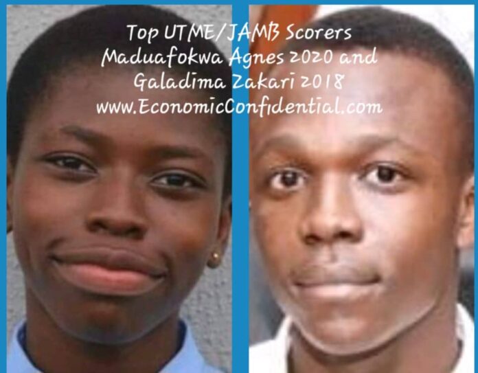 Top UTME Jamb scorers