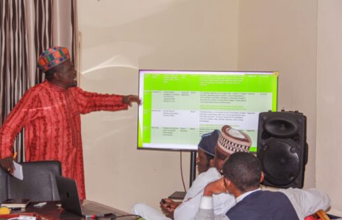 Malam Yushau Shuaib, Publisher of IMPR, Presenting a Media Review of News on Zamfara State
