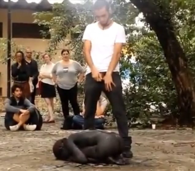 Whites Urinating on Black Child