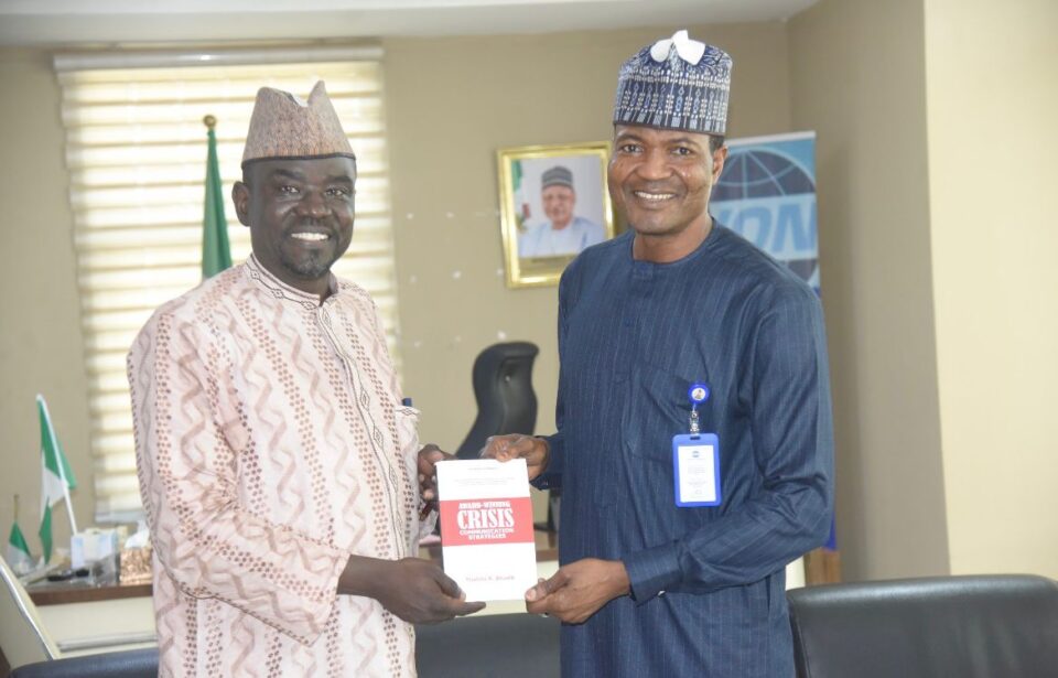 Publisher of IMPR, Mallam Yushau Shuaib and DG of VON, Mallam Jibrin Ndace