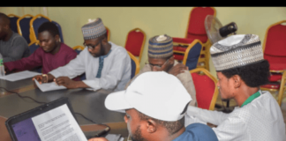 Muhammad Salisu Manager During a Press Conference at the PRNigeria Centre, Kano Office