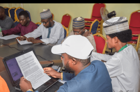 Muhammad Salisu Manager During a Press Conference at the PRNigeria Centre, Kano Office