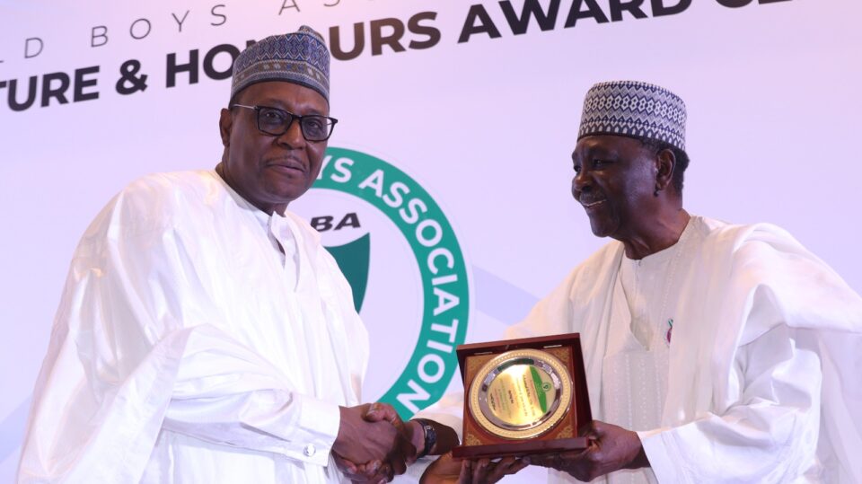 Prof Ali Pate and General Yakubu Gowon at Barewa Old Boys' Lecture