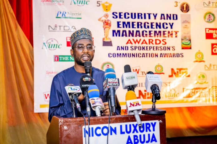 DG NITDA, Kashifu Inuwa Abdullahi, CCIE, at SAEMA Award, Abuja.