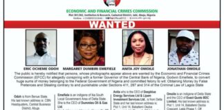 Emefiele’s Wife, Margaret and Three Others on EFCC Wanted List For Money Laundering