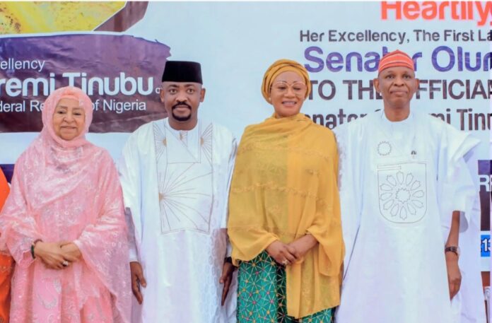 Mrs Maryam Abacha, Professor Adamu Gwarzo, Senator Remi Tinubu and Gov Abba Yusuf at MAAUN University