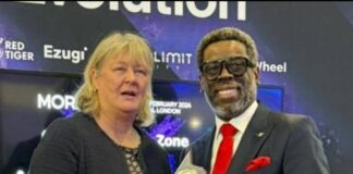 Lanre Gbajabiamila of National Lottery Wins Big in London