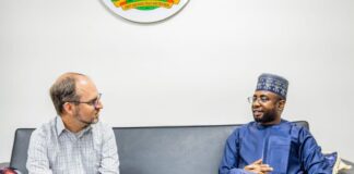 DG NITDA, Kashifu Inuwa Abdullahi CCIE, with USAID Executive, Josh Woodard