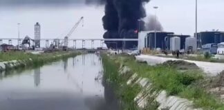 Dangote Refinery on Fire