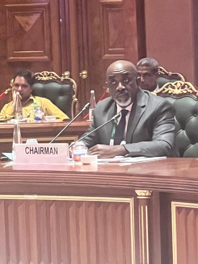 The Executive Secretary/CEO of the National Sugar Development Council (NSDC), Mr. Kamar Bakrin, chairing the International Sugar Organisation (ISO)’s Administrative Committee meeting during the 64th Council Session of the ISO held in New Delhi, India.