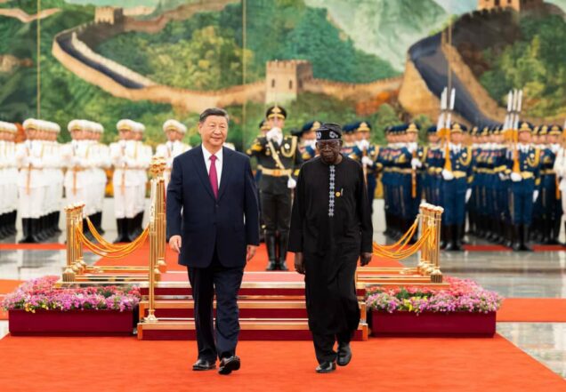 Chinese President Xi Jinping and President Bola Tinubu