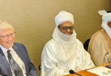 Bill Gates, Muhammad Ali Pate,Minister of Health and Social Welfare and HRH Muhammadu Sa'ad