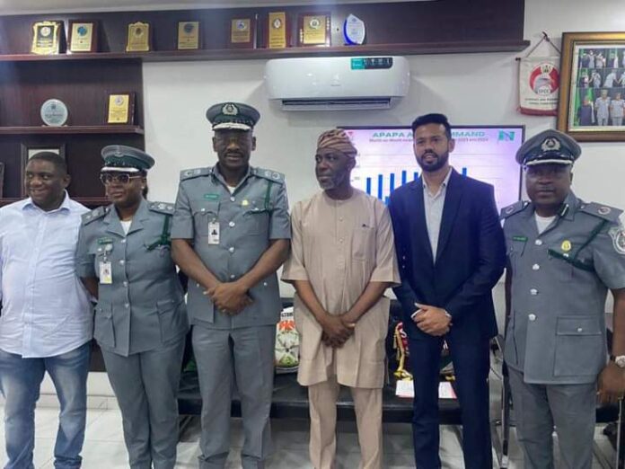 Picture: Stakeholders from Nigeria Customs Service Apapa Area Command and Nigeria AfCFTA Coordination Office and Lucky Fibres during the documentation of the shipment on 30th October, 2024