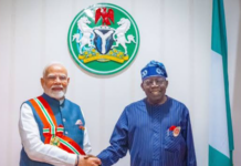 Nigerian President Bola Ahmed Tinubu and Indian Prime Minister Narendra Modi