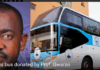 The luxurious bus donated by Prof. Gwarzo