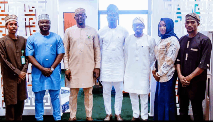 Hon. Muktar Tolani Shagaya and Hon. Sesi Oluwaseun Whingan, with PRNigeria Staff at National Assembly