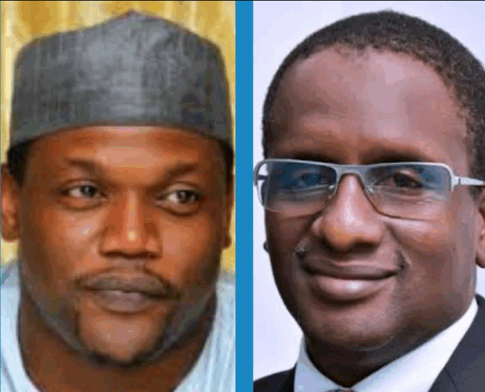 Muhammad Babangida, the new Chairman of the Bank of Agriculture and Sunusi Musa, new Chairman of the Institute for Peace and Conflict Resolution (IPCR)