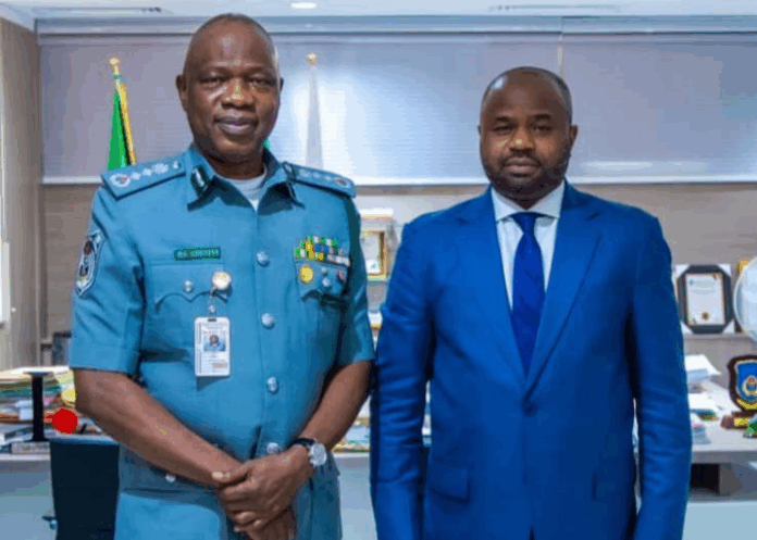 Nigeria Customs Service (NCS) Comptroller General, Bashir Adewale Adeniyi and Executive Chairman of the Federal Inland Revenue Service (FIRS), Mr. Zacch Adedeji