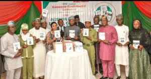 FG NITDA, Kashifu Inuwa Abdullahi with the authors and IMPR Executives