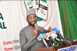 DG NITDA, Kashifu Inuwa at the Third Economic Confidential Public Lecture and Book Presentation
