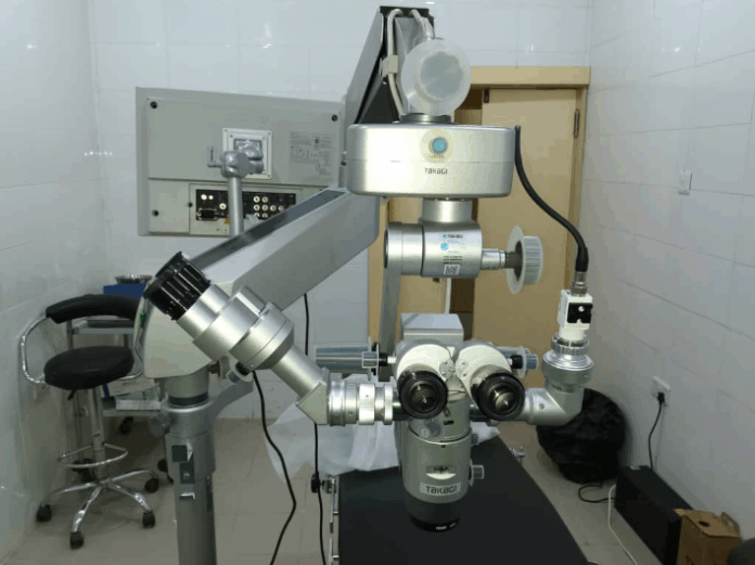 A surgical microscope