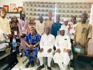 The Fellowship Participants and the CEO at his office